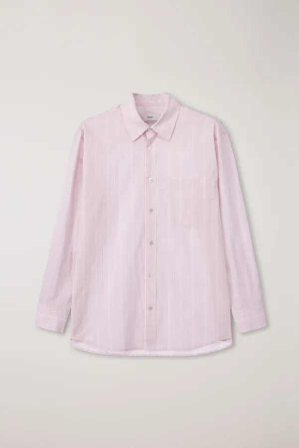 UNISEX OVERSIZED STRIPED SHIRT SOFT PINK STRIPE_UDSH6A104P1