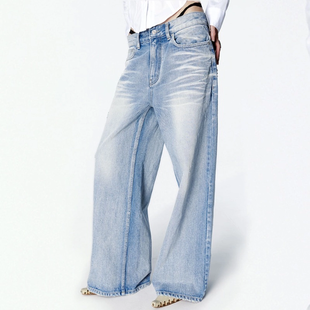 2000아카이브 [셀럽착용]SNYDER WIDE DENIM (BLUE) 상품 이미지 2