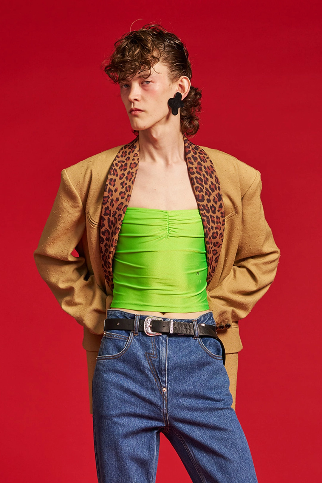 푸쉬버튼 SS26 ZERO GREEN JERSEY TUBE TOP 상품 이미지 2