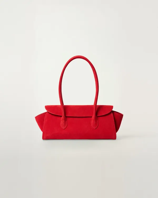 Poise Suede Bag [ORANGE RED]