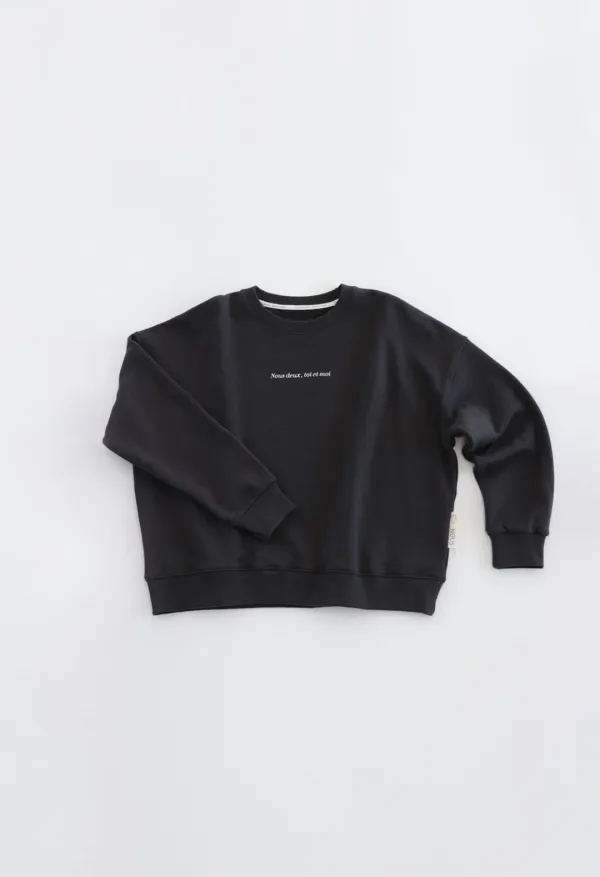 VOUS SWEATSHIRT (WOMEN- CHARCOAL)