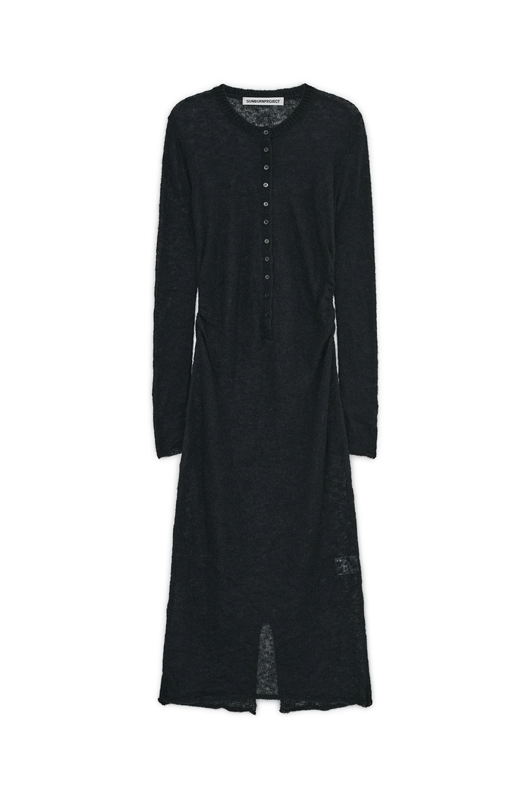 썬번프로젝트 MOHAIR MAXI KNIT ONE-PIECE, BLACK 상품 이미지 1