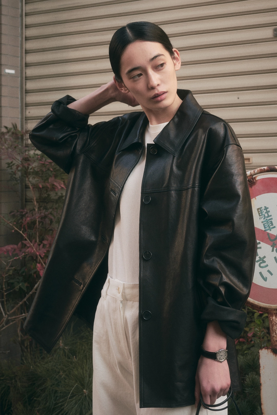 세이지먼트 LISBON LAM LEATHER JACKET_BLACK 상품 이미지 2