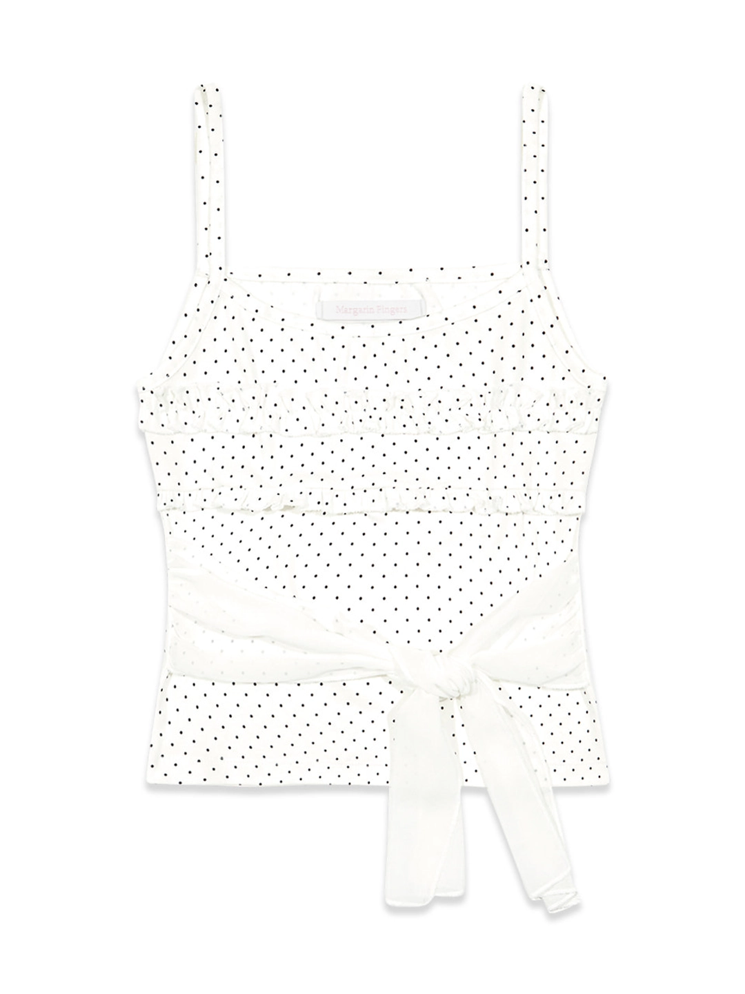 마가린핑거스 FRILL RIBBON TANK TOP (IVORY) 상품 이미지 3