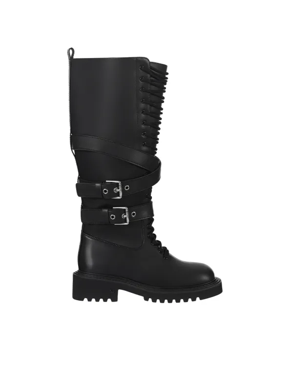 Vering Buckle Boots · 베어링 버클 부츠 / 블랙