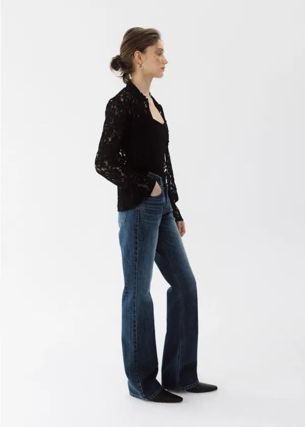 B boots cut denim (Blue)