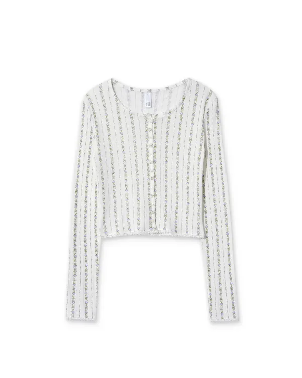Lavender Chiffon Cardigan