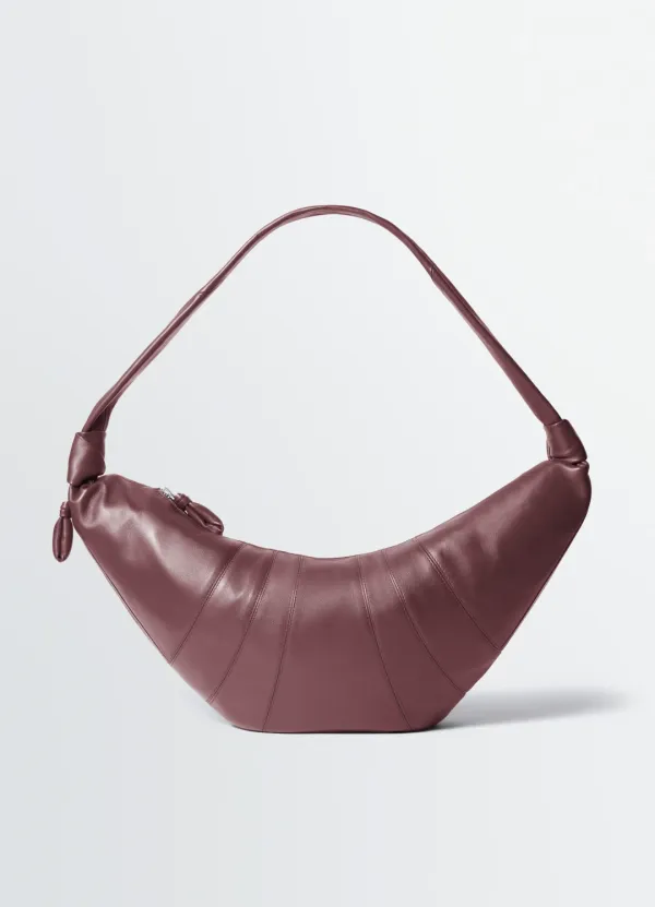 LARGE CROISSANT BAG IN LEATHER