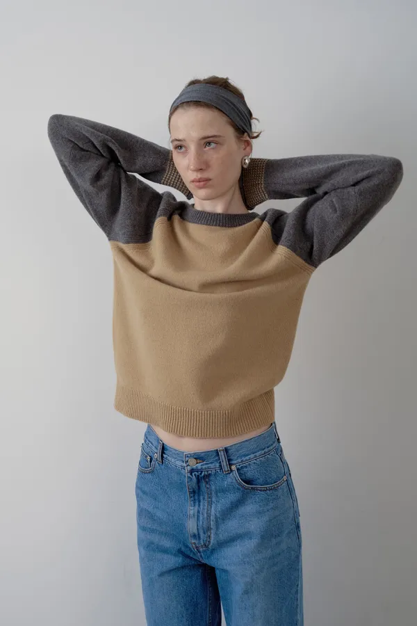 [2차]fresco cashmere raglan pullover_camel