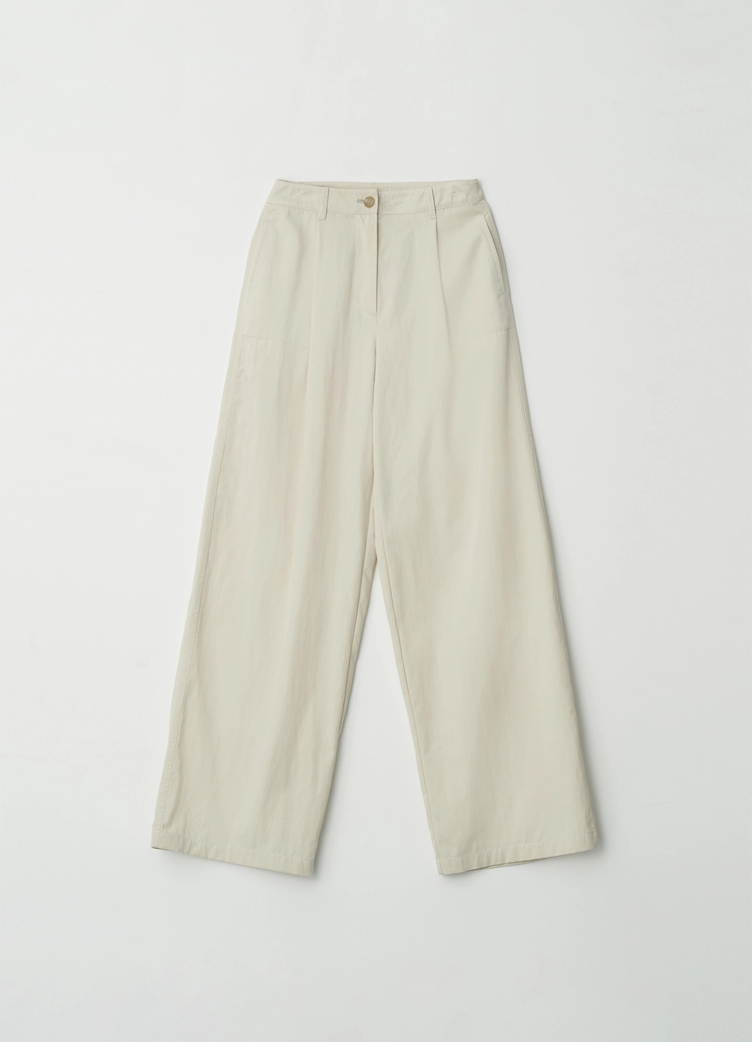 스텝어라운드 [1차] Cotton wide relaxed pants_IVORY 상품 이미지 3