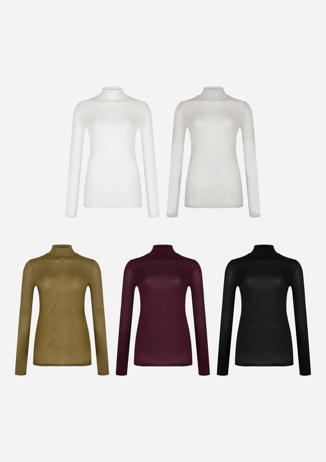 더로랑 Wool Tencel Sheer Turtleneck Top 상품 이미지 2