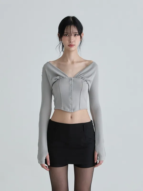 Rhea cardigan (Gray)