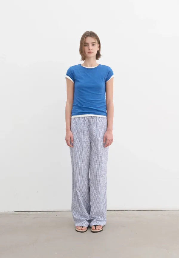 Vintage cap sleeve t-shirt (blue)