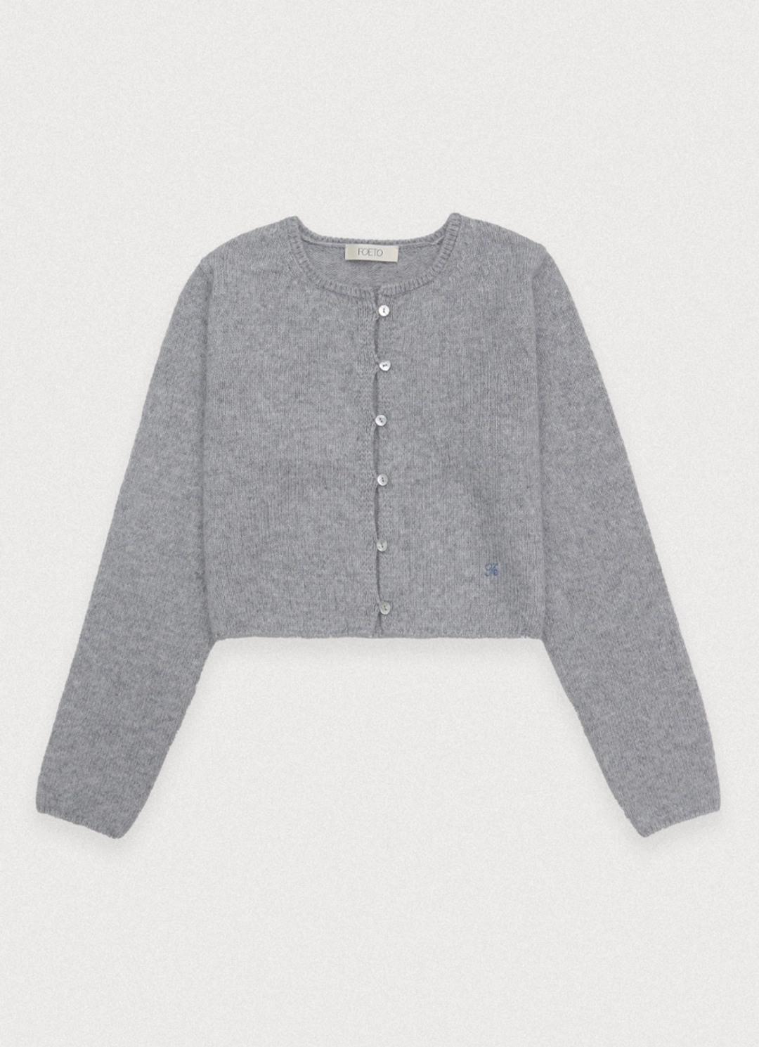포에토 [3rd] The love alpaca cardigan - light grey 상품 이미지 1