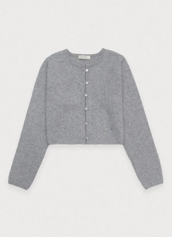 [3rd] The love alpaca cardigan - light grey