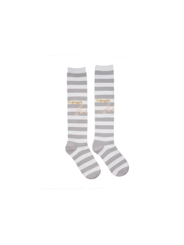 NERRA NEE SOCKS GRAY STRIPE
