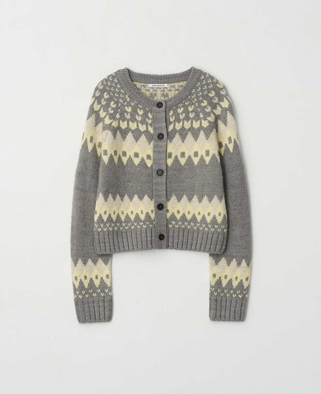 스텝어라운드 Nordic Classic Wool Cardigan_GREY 상품 이미지 1