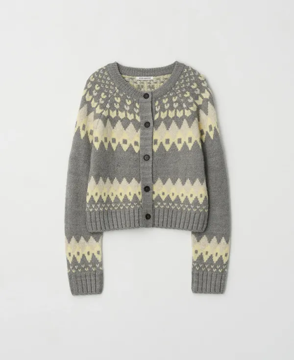 Nordic Classic Wool Cardigan_GREY