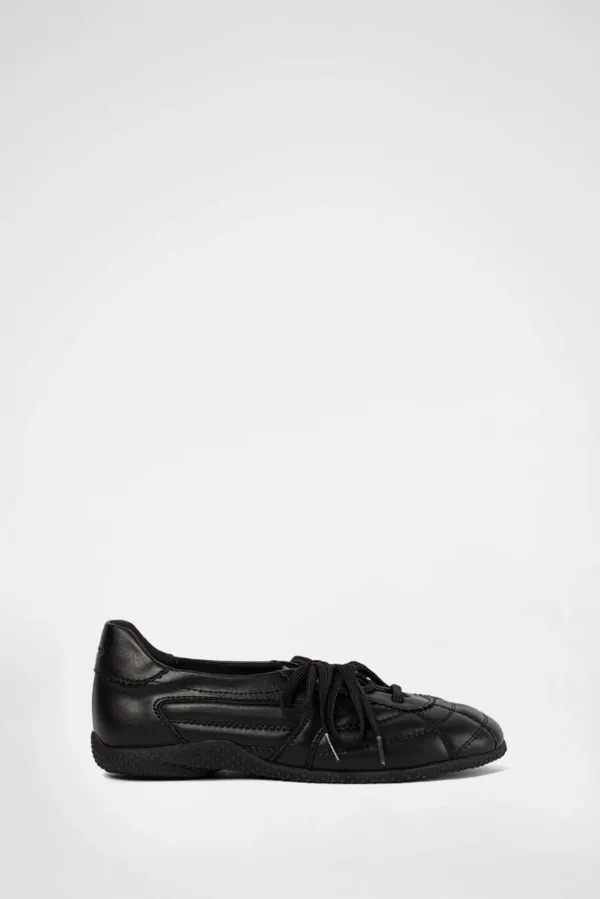 3-WAY FOLDOVER TONGUE SNEAKERS / BLACK