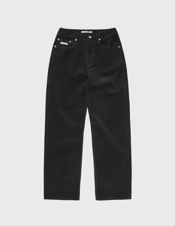 CREST WASHED CORDUROY PANTS (W) / Charcoal