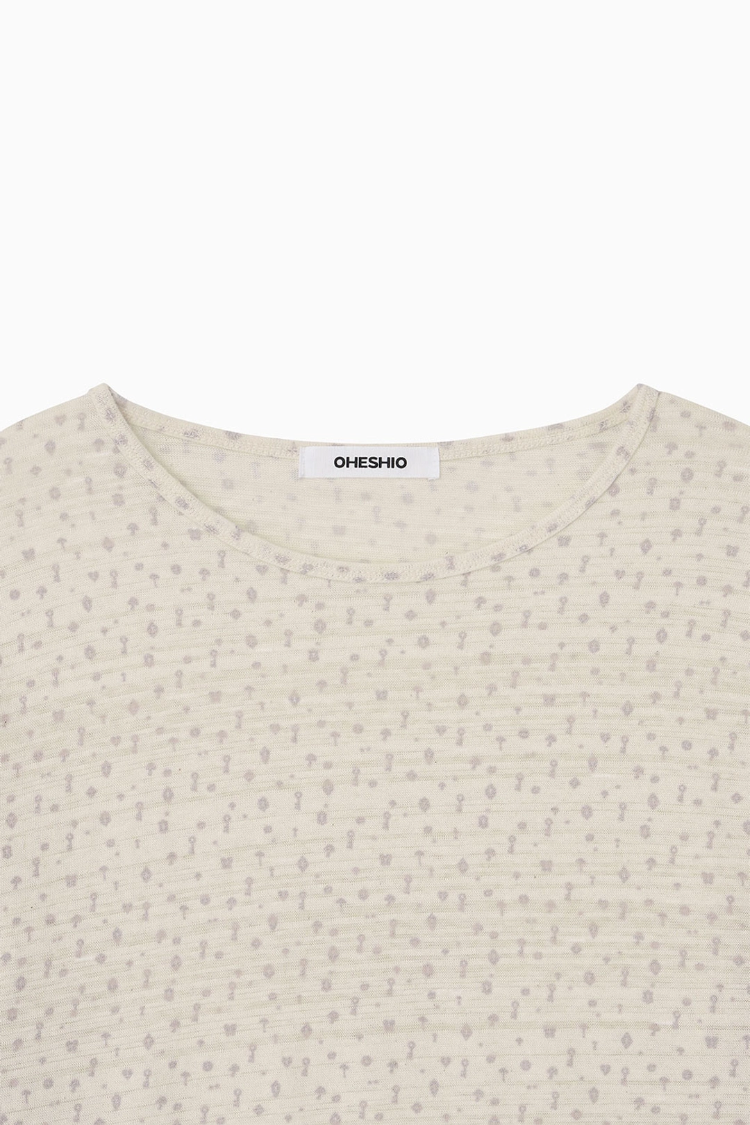 오헤시오 KEY PATTERNED LONG SLEEVE, IVORY 상품 이미지 2