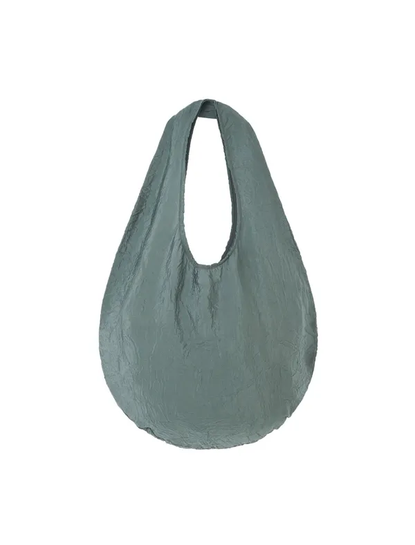 CRINKLED SHOULDER BAG [GREEN]