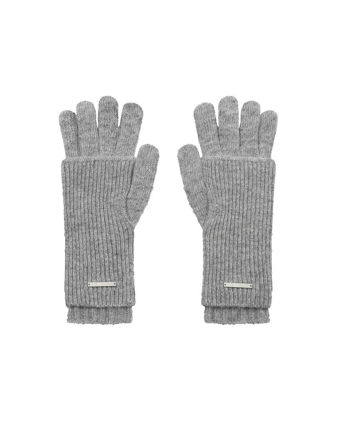 미세키서울 Layered fingerhole knit gloves GREY 상품 이미지 1
