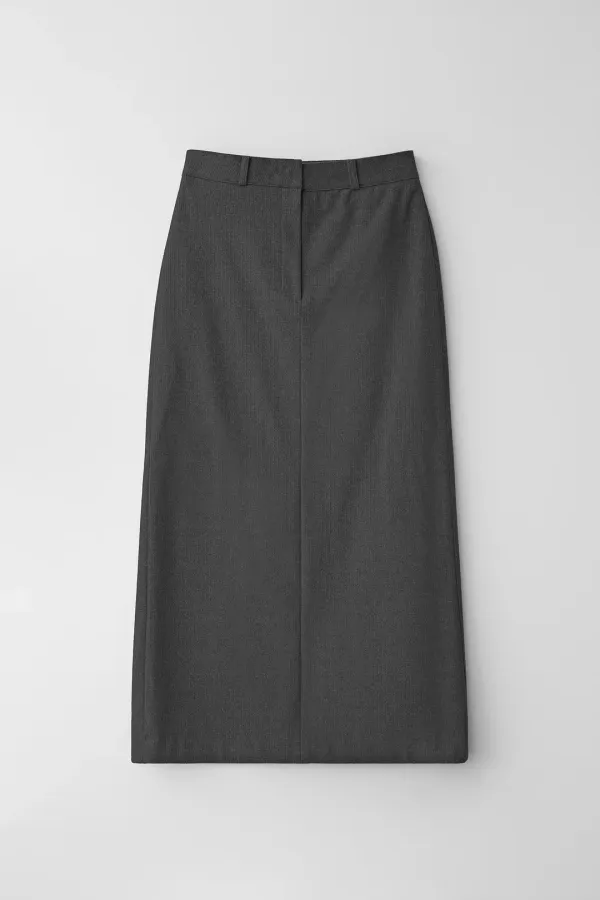 Monica long skirt (charcoal)