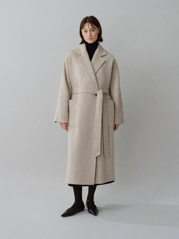 TFF ALPACA LARGO COAT_BEIGE TWILL