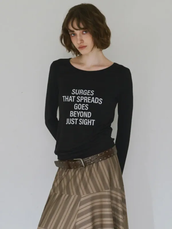 Typography T-Shirt [Black]