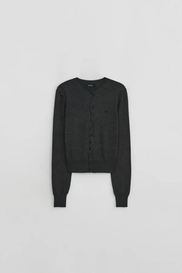 UNBALANCE BUTTON CARDIGAN