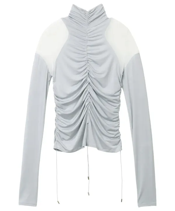 Angelic shirring top (Gray)