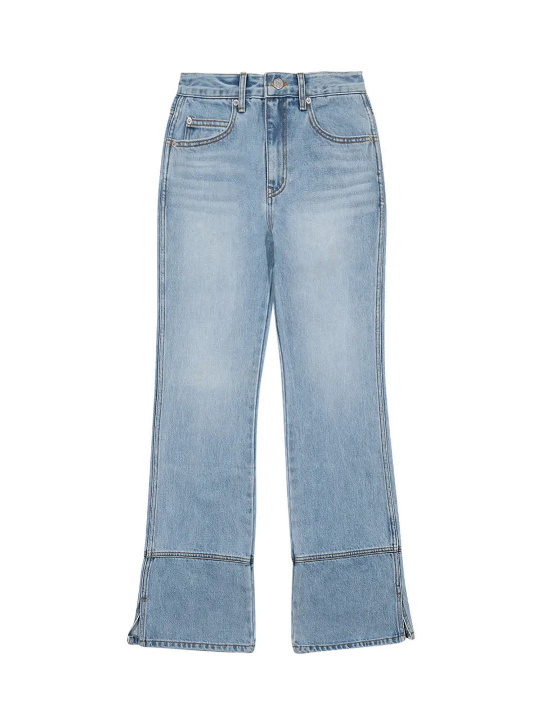 마가린핑거스 SEMI BOOT-CUT DENIM PANTS (LIGHT BLUE) 상품 이미지 3