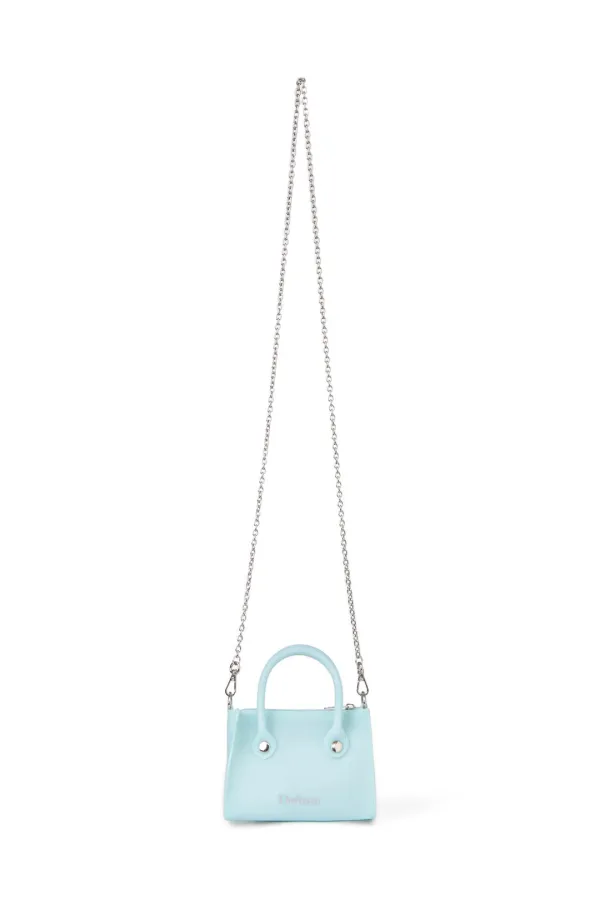 JELLY CHAIN MINI BAG IN ICE BLUE