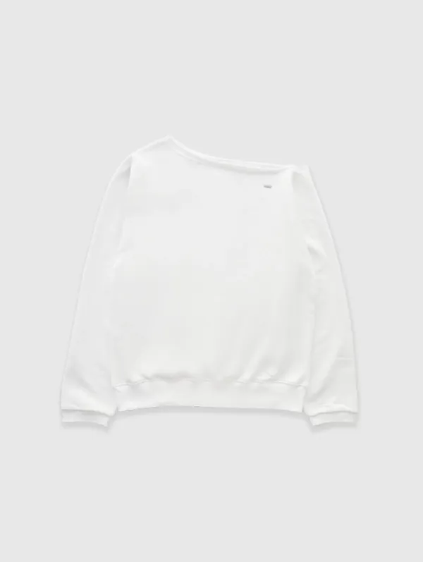 [4th 재입고] Po One-Shoulder Sweatshirt (Ivory)