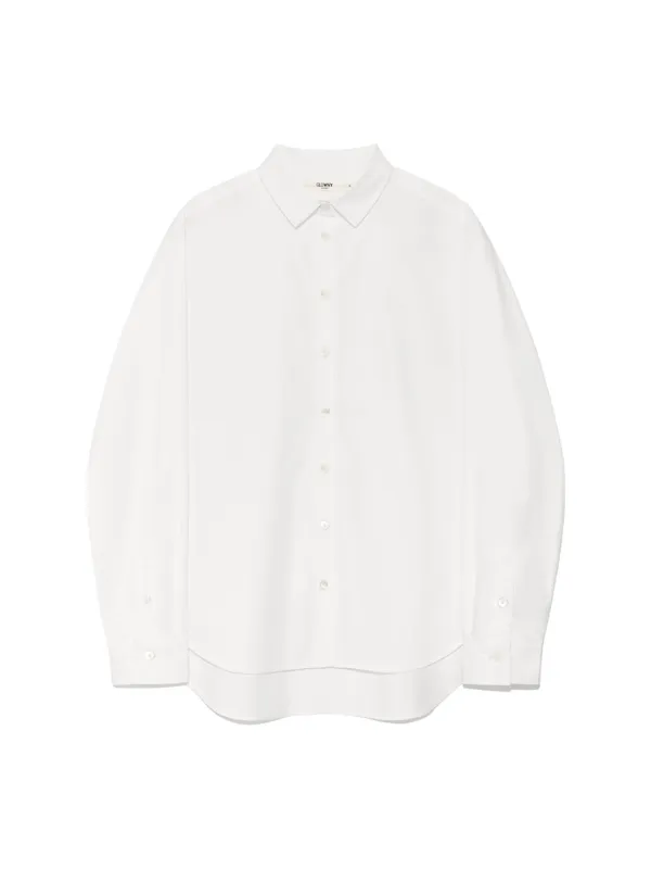 G CLASSIC EMBROIDERED BUTTON-UP SHIRT (WHITE)