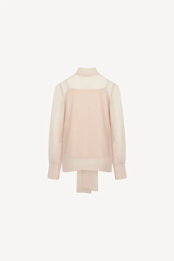 (6TH)ALLONGE SEE-THROUGH BLOUSE