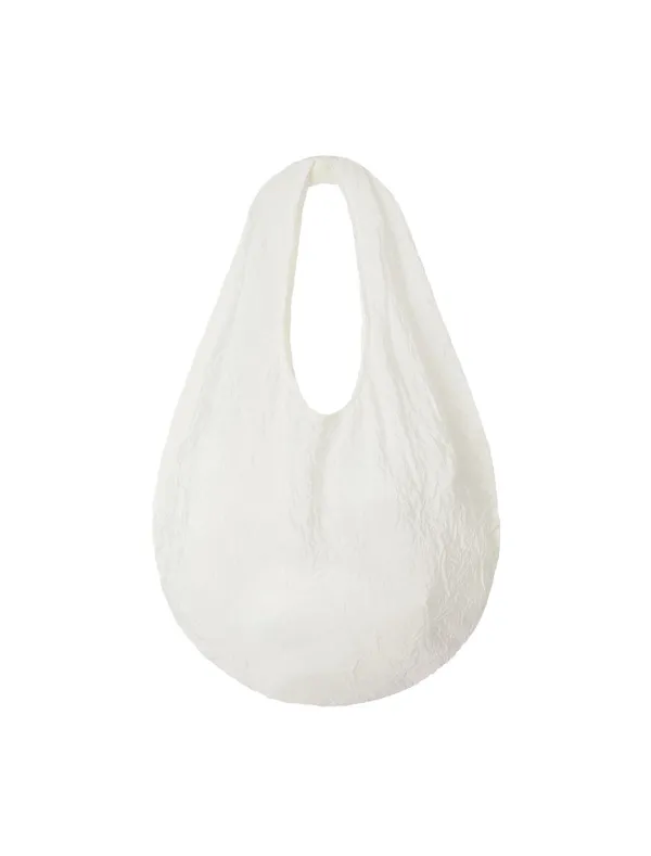 CRINKLED SHOULDER BAG [WHITE]