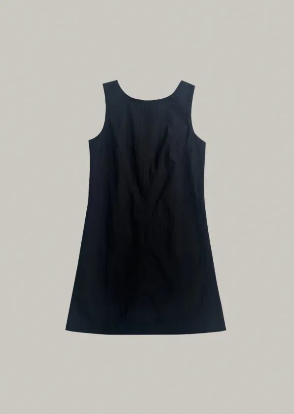 senne scoop neck dress (black)