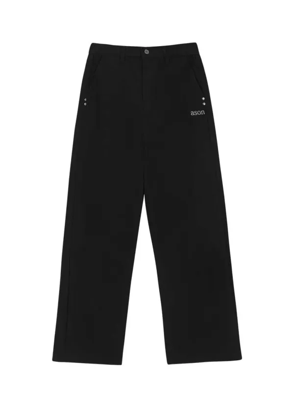 SMOG WIDE PANTS / BLACK
