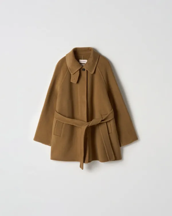 Handmade Wool Half Coat [CAMEL] - 누아르나인