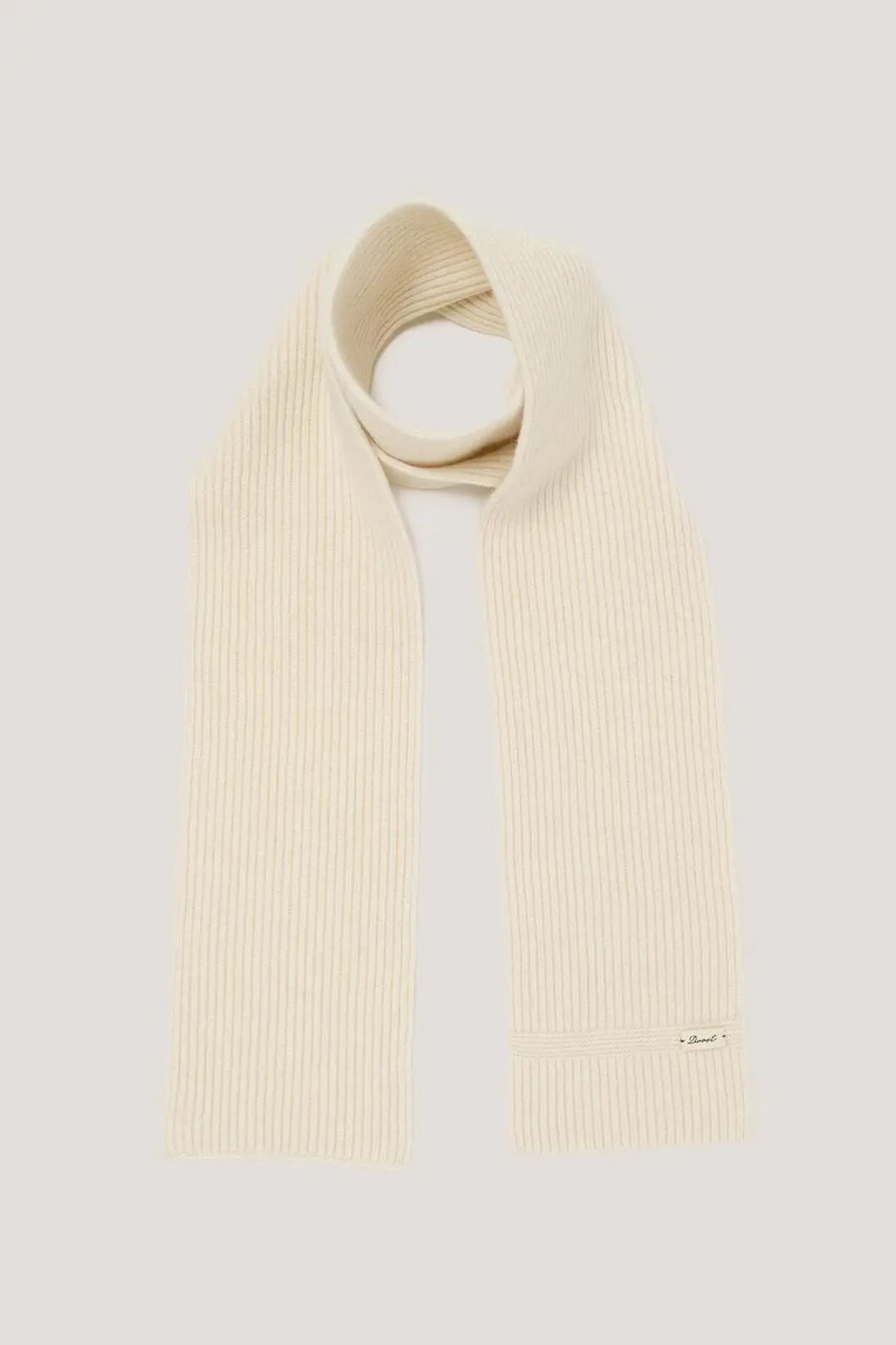 던스트 KNITTED CASHMERE MUFFLER WHITE 상품 이미지 1