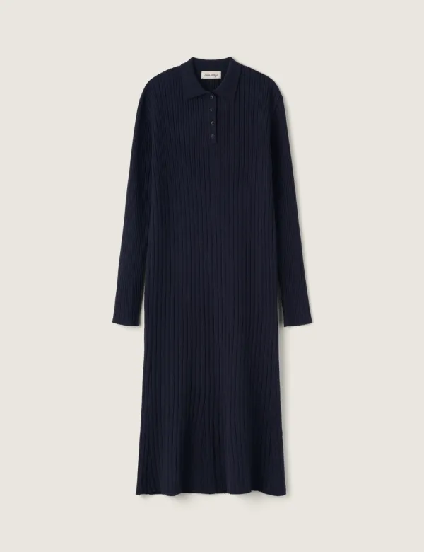 Sojeanne Wool Knit Dress (Navy)