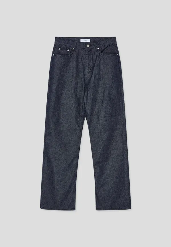 Straight denim jeans (indigo)