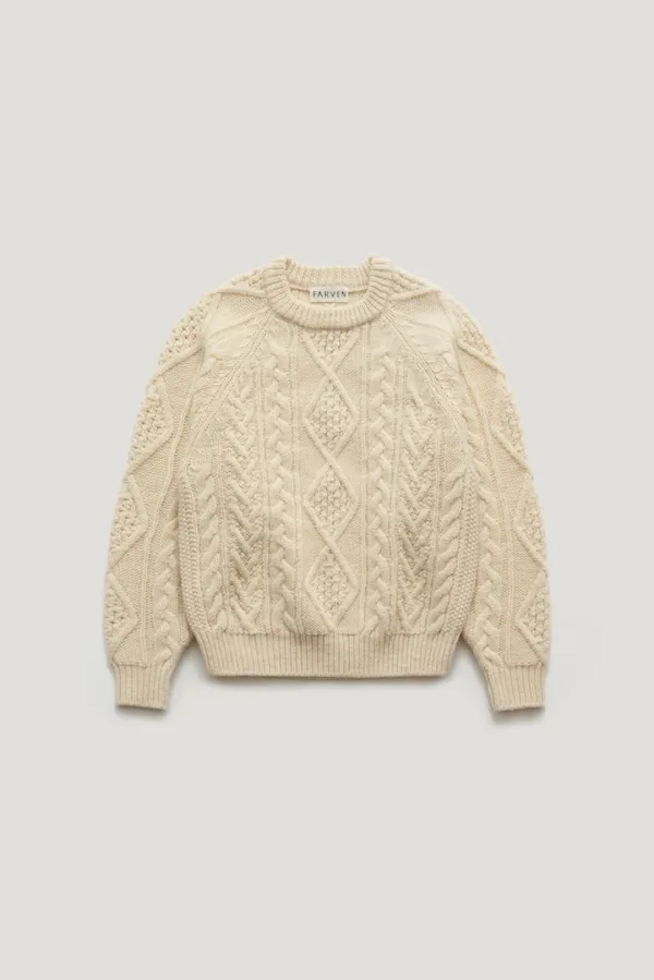[WOOL 100%] CAROL WOOL CABLE KNIT_IVORY / ₩198,000