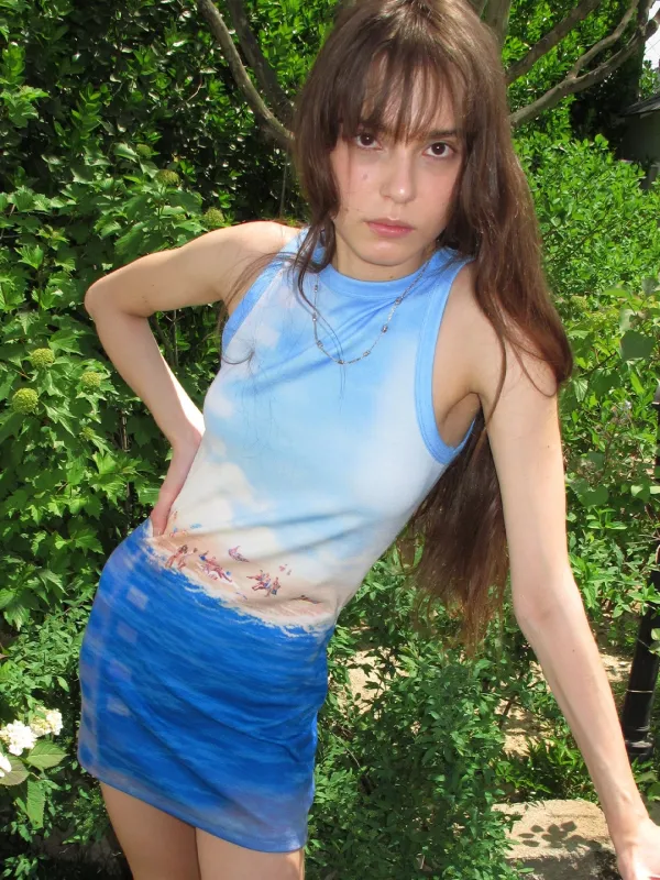ON THE BEACH DRESS_SKY BLUE