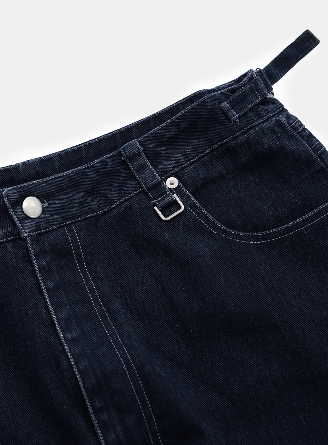 배드블러드 [w-pts26-017] Viper 401 Curved Color Jeans - Navy 상품 이미지 2