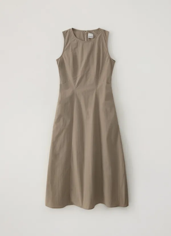 Raye Sleeveless Dress (Beige)