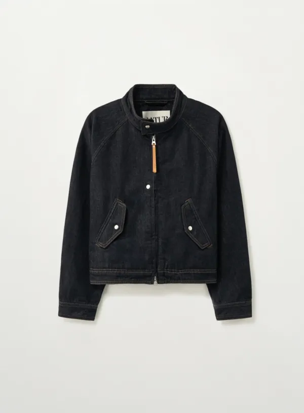 [이민정 Pick] (W) Nonefade Denim Harrington Jacket - Indigo