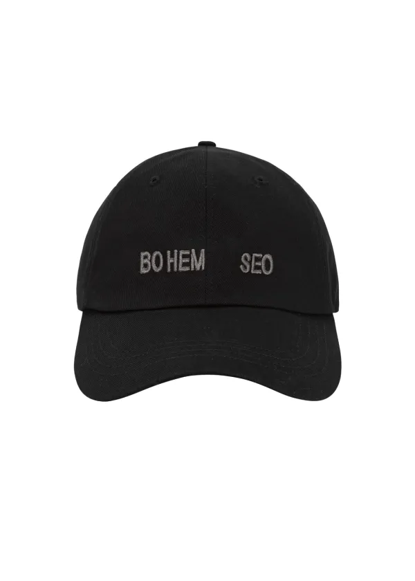 BASIC LOGO BALL CAP, BLACK